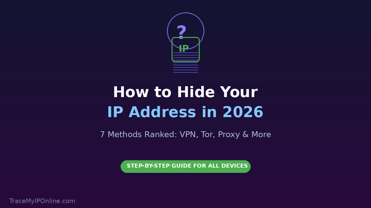 How to Hide Your IP Address: 7 Easy Methods That Work in 2026