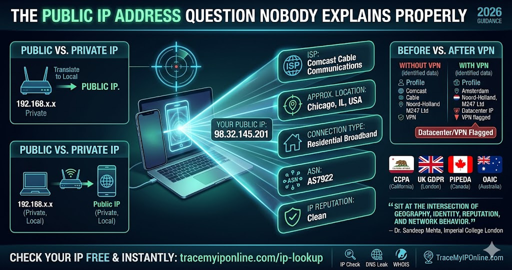 What Is My Public IP Address — And What Does It Tell Websites About You? (2026)