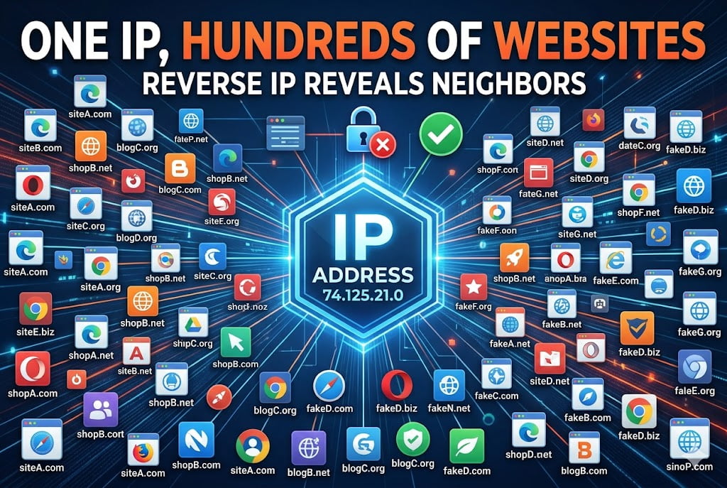 One IP Address Can Host Hundreds of Websites — Reverse IP Lookup Shows You All of Them (2026)