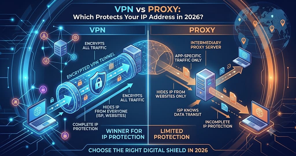 VPN vs Proxy: Which One Actually Protects Your IP Address in 2026?